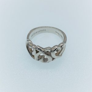 Tiffany & Co Sterling Silver Loving Hearts Paloma Picasso Ring Size J - Photo 1