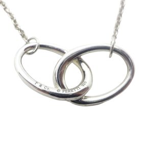 Tiffany & Co Elsa Peretti Double Interlocking Oval Circles Necklace - Photo 1