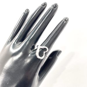 Tiffany & Co. Sterling Silver Open Heart Ring - Photo 1