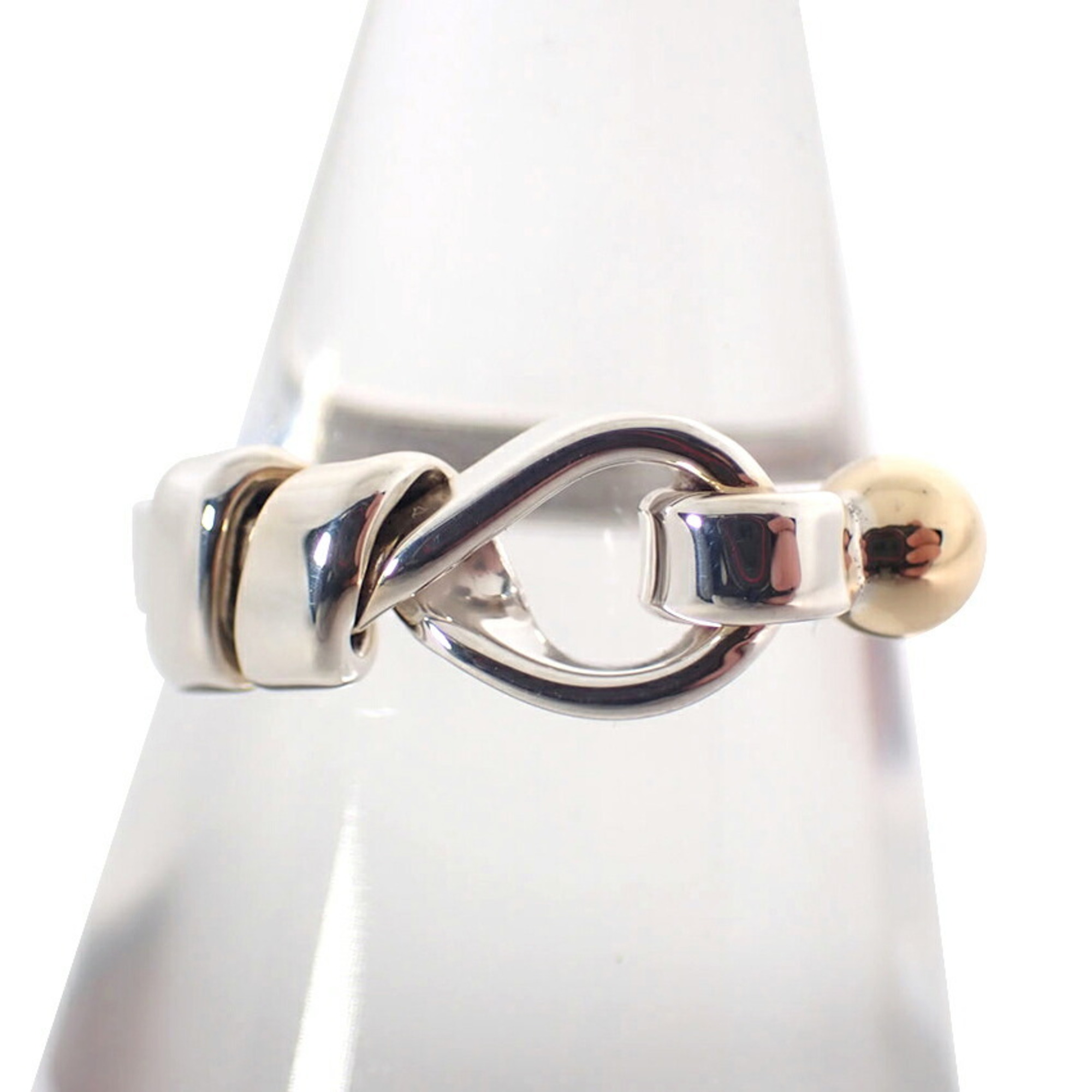 TIFFANY 925 750 Hook & Eye Ring Size L 1/2 - Photo 1
