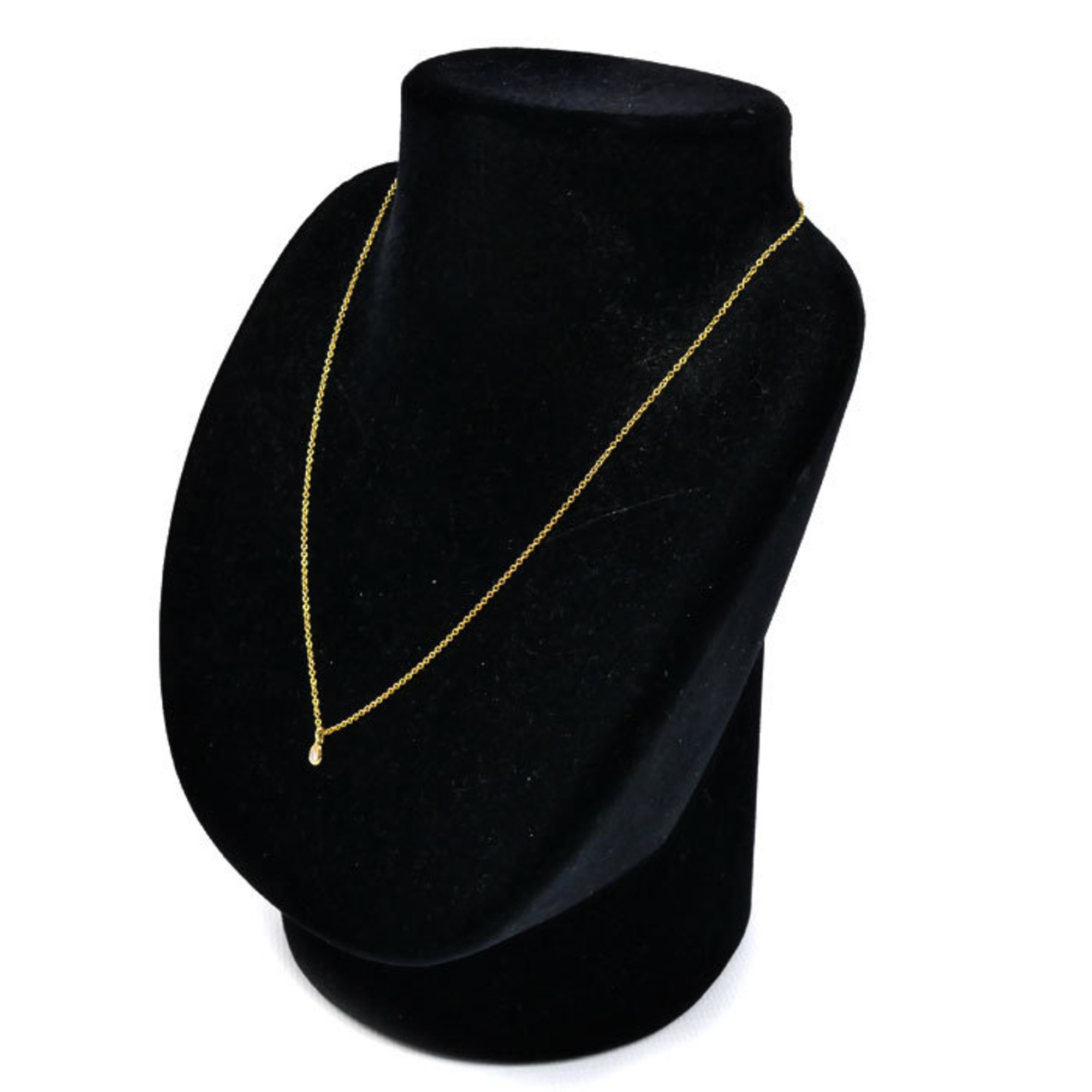 TIFFANY & Co. Tiffany 18K Yellow Gold By the Yard Necklace 60994080 2.1g Diamond 40.5cm Women’s - Photo 6