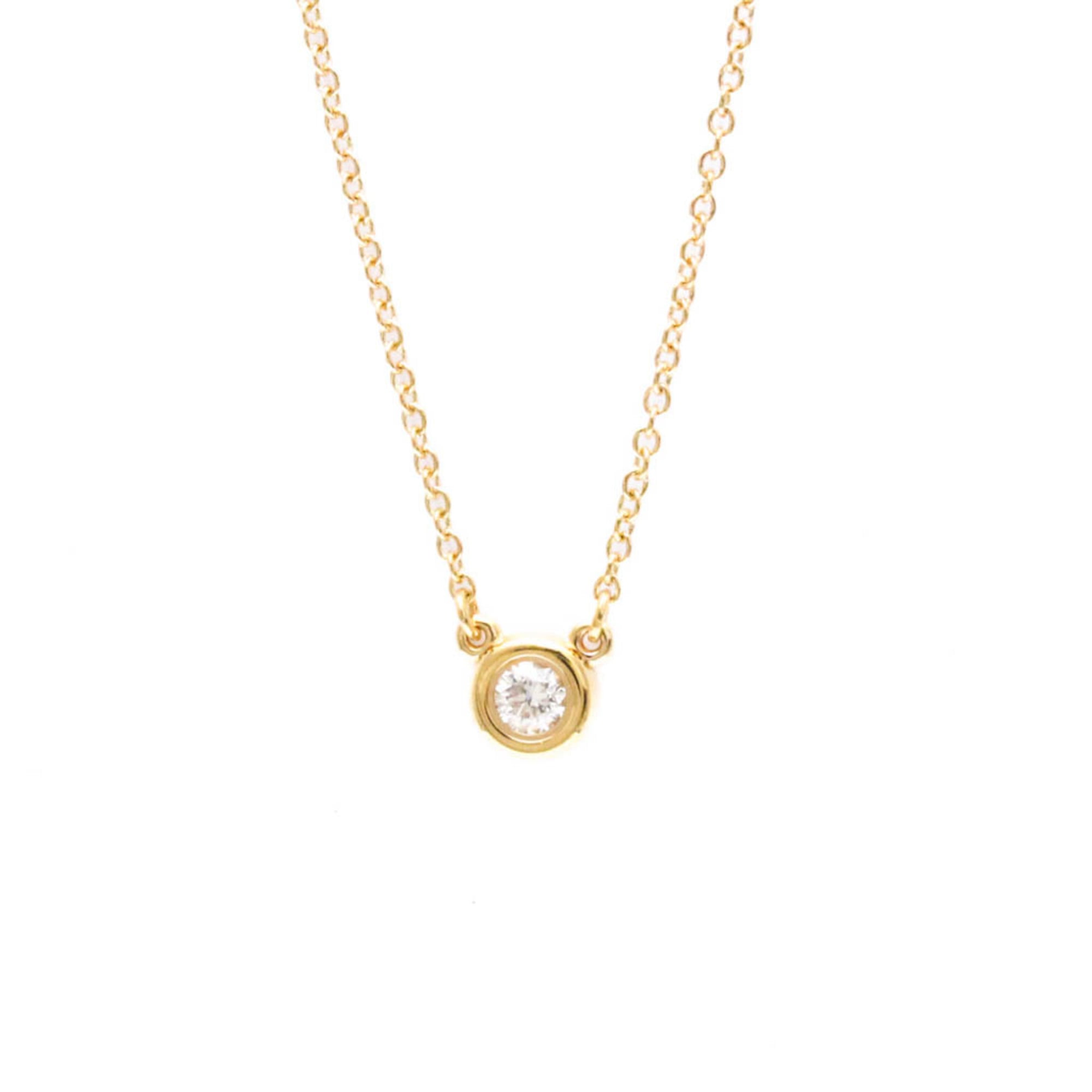 Tiffany Diamonds By The Yard Pink Gold (18K) Diamond MenWomen Fashion Pendant Necklace (Pink Gold) - Photo 1