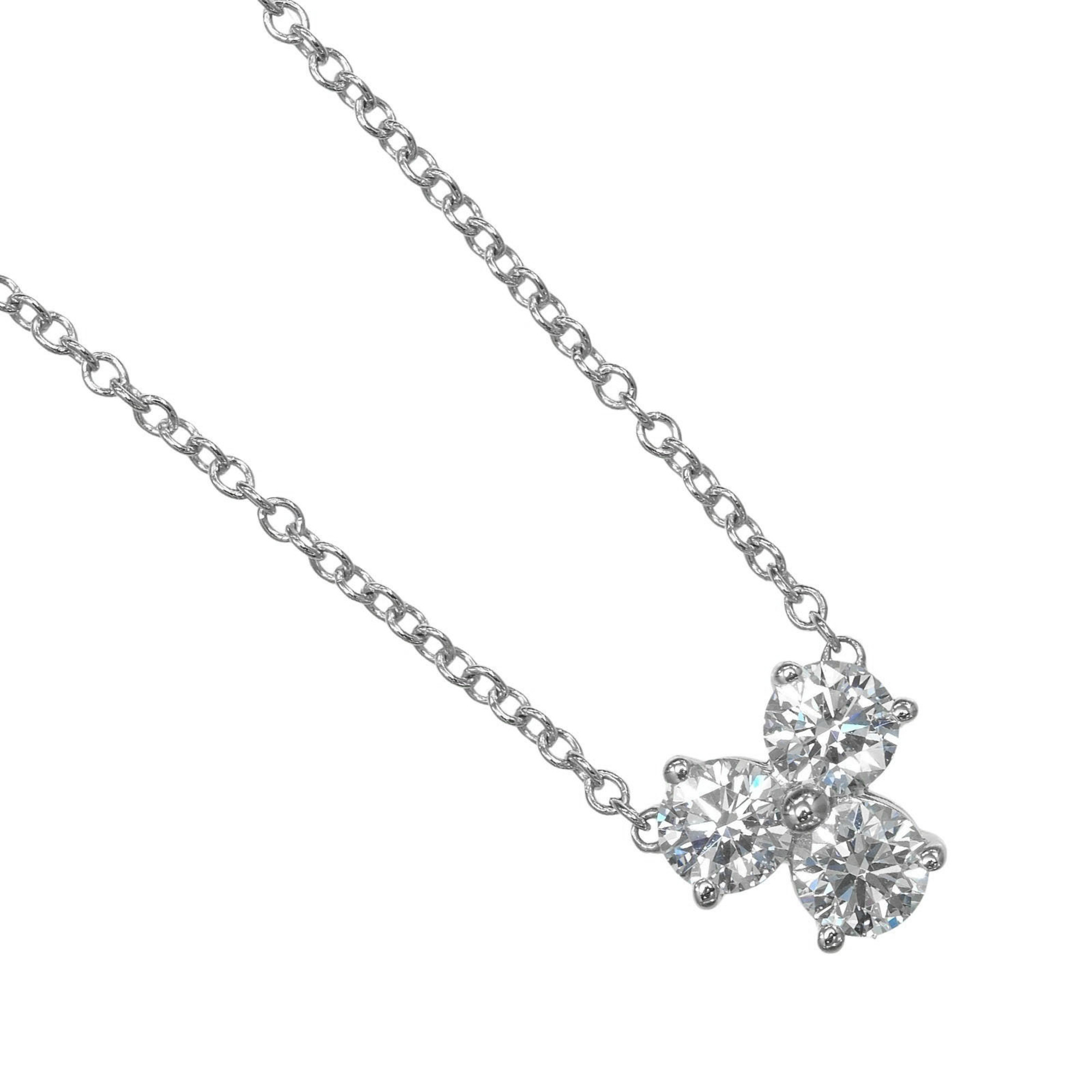 Tiffany & Co. Aria necklace in platinum (Pt950) with diamonds approximately 2.68g. - Photo 1