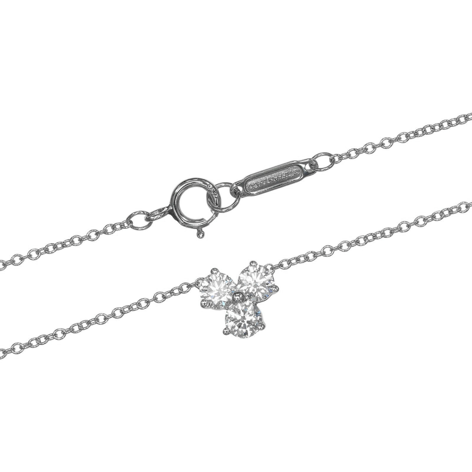 Tiffany & Co. Aria necklace in platinum (Pt950) with diamonds approximately 2.68g. - Photo 5