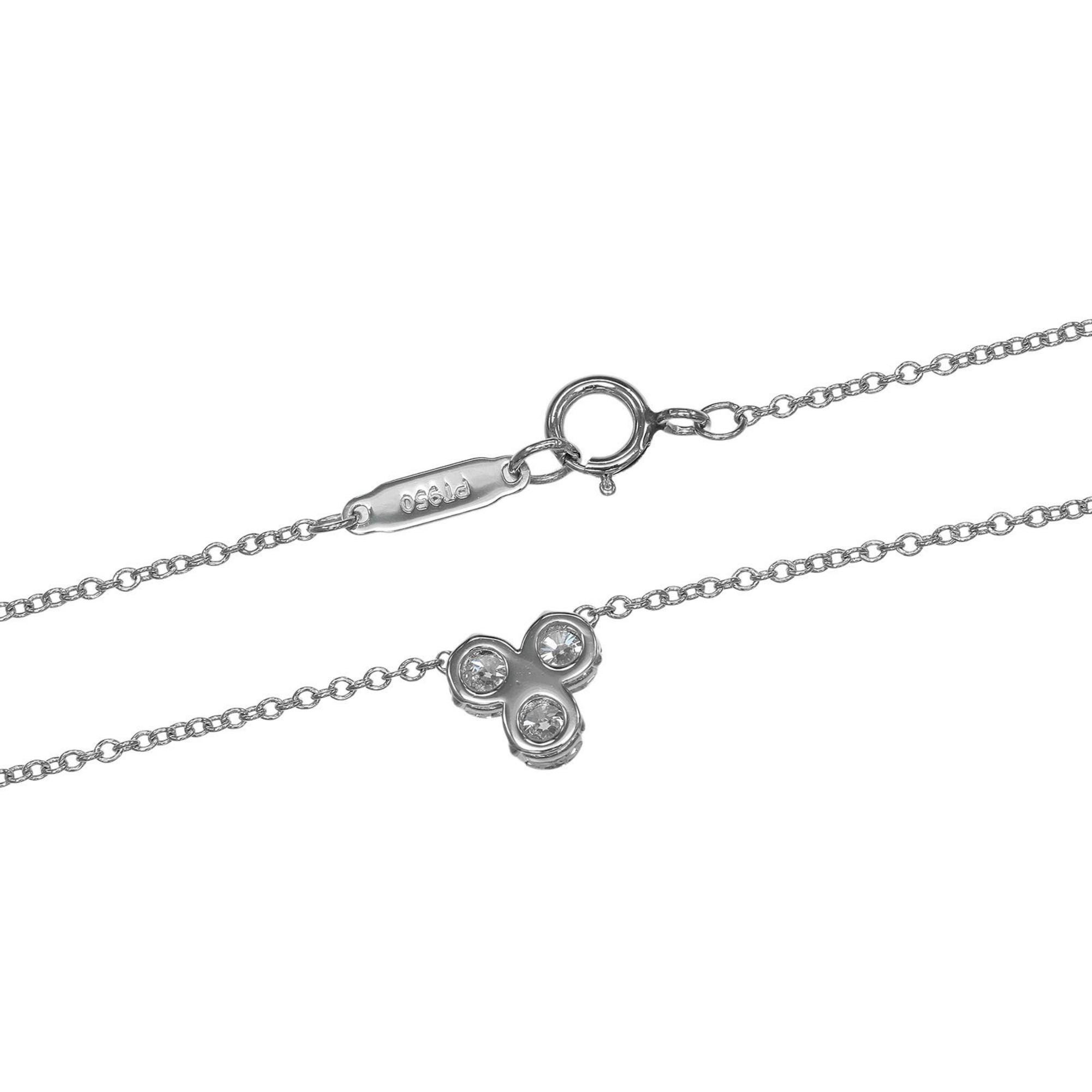 Tiffany & Co. Aria necklace in platinum (Pt950) with diamonds approximately 2.68g. - Photo 6