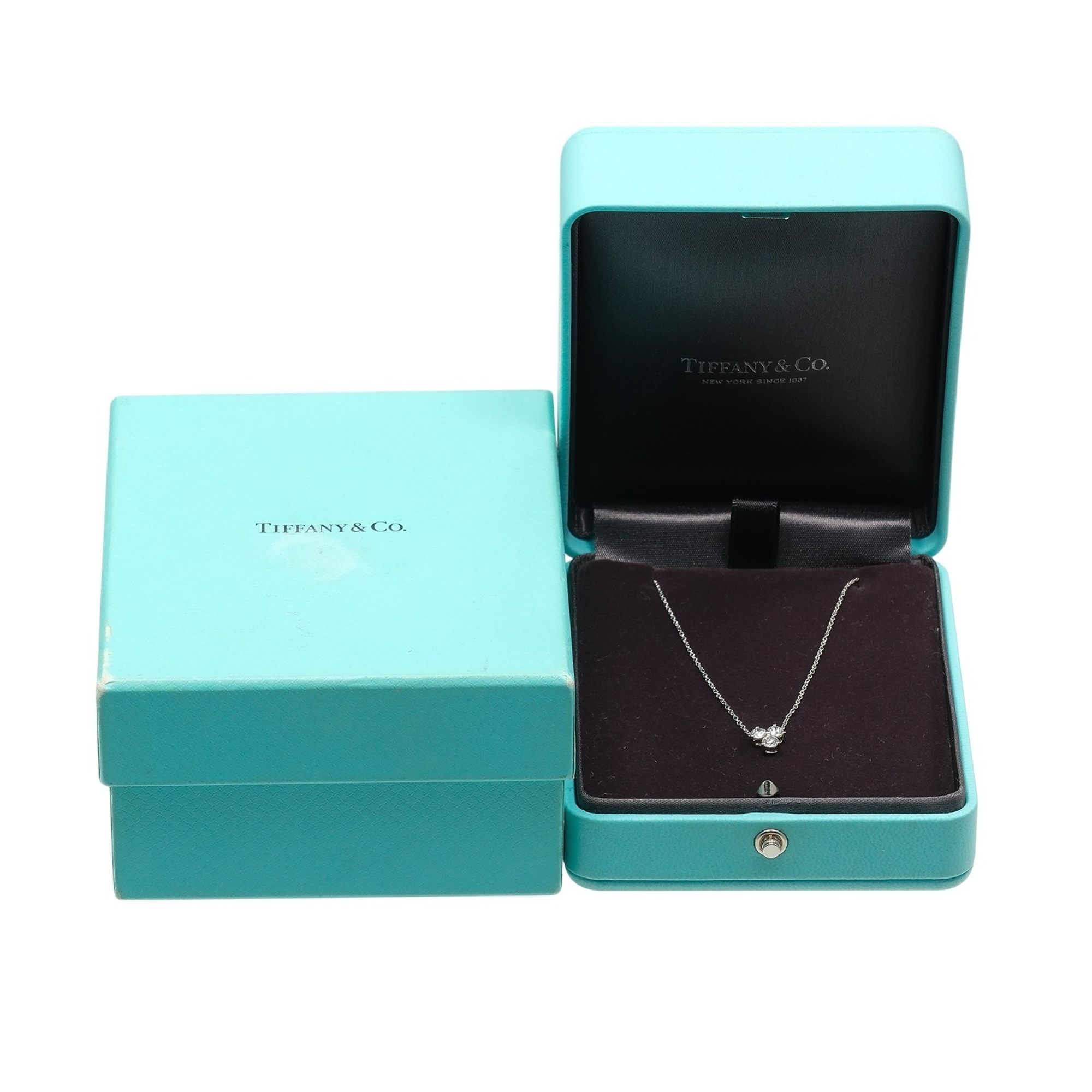 Tiffany & Co. Aria necklace in platinum (Pt950) with diamonds approximately 2.68g. - Photo 7
