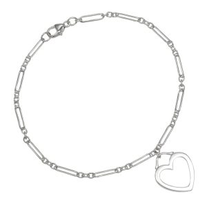 Tiffany & Co. Sentimental Heart Bracelet 18K White Gold Approx. 4.37g - Photo 1