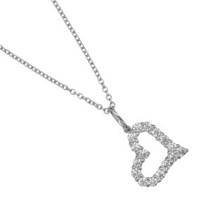 Tiffany & Co. Sentimental Heart Necklace Pt950 Platinum Diamond Approx. 3.6g - Photo 1