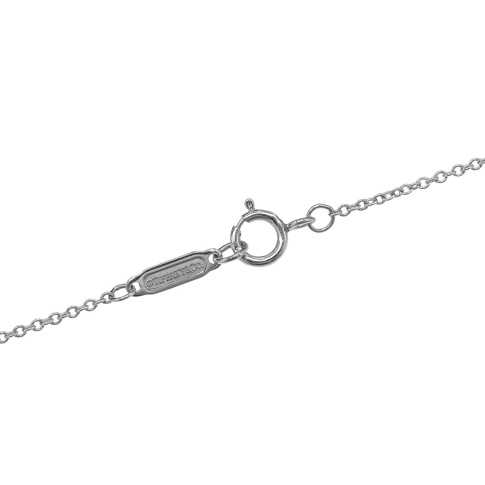 Tiffany & Co. Sentimental Heart Necklace Pt950 Platinum Diamond Approx. 3.6g - Photo 6