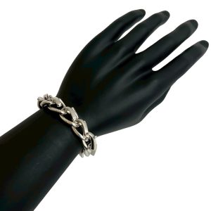 TIFFANY & Co. Tiffany Forge Large Link Sterling Silver Chain Bracelet 46921 - Photo 1