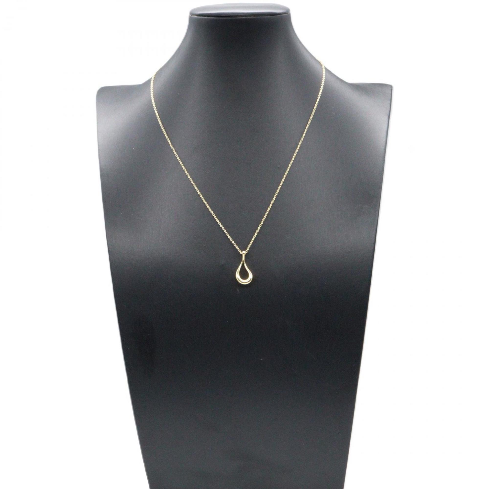 Tiffany & Co. Open Teardrop Necklace 18K Yellow Gold Women’s Gold - Photo 5