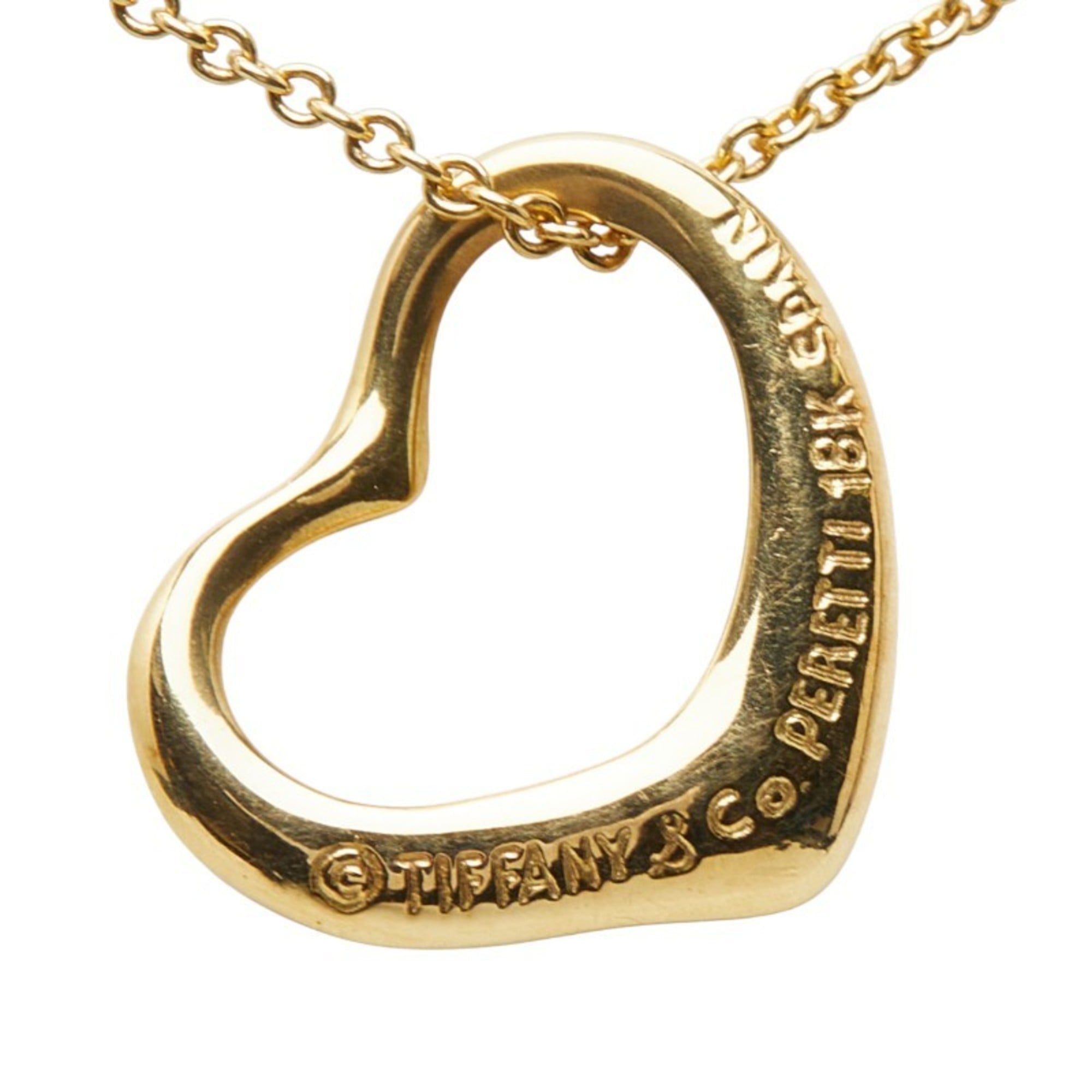 Tiffany & Co. Open Heart Necklace in 18K Yellow Gold for Women. - Photo 3