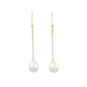Tiffany Pearl by the Yard Chain Earrings - Photo 1