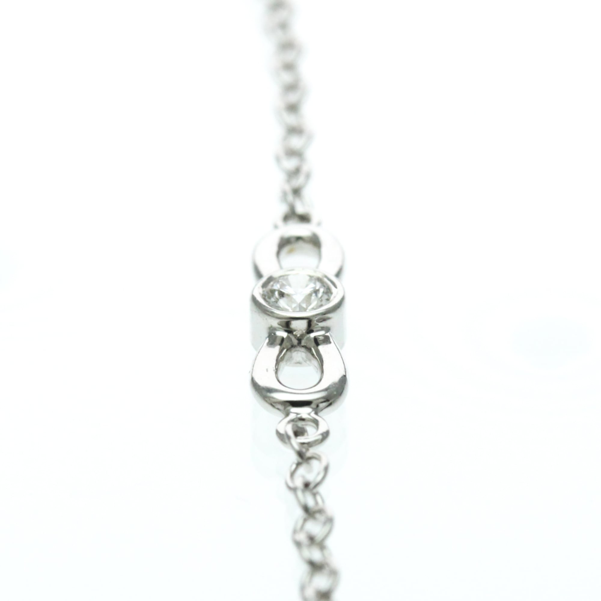 Tiffany Ribbon Diamond Bracelet White Gold (18K) Diamond Charm Bracelet Silver - Photo 3