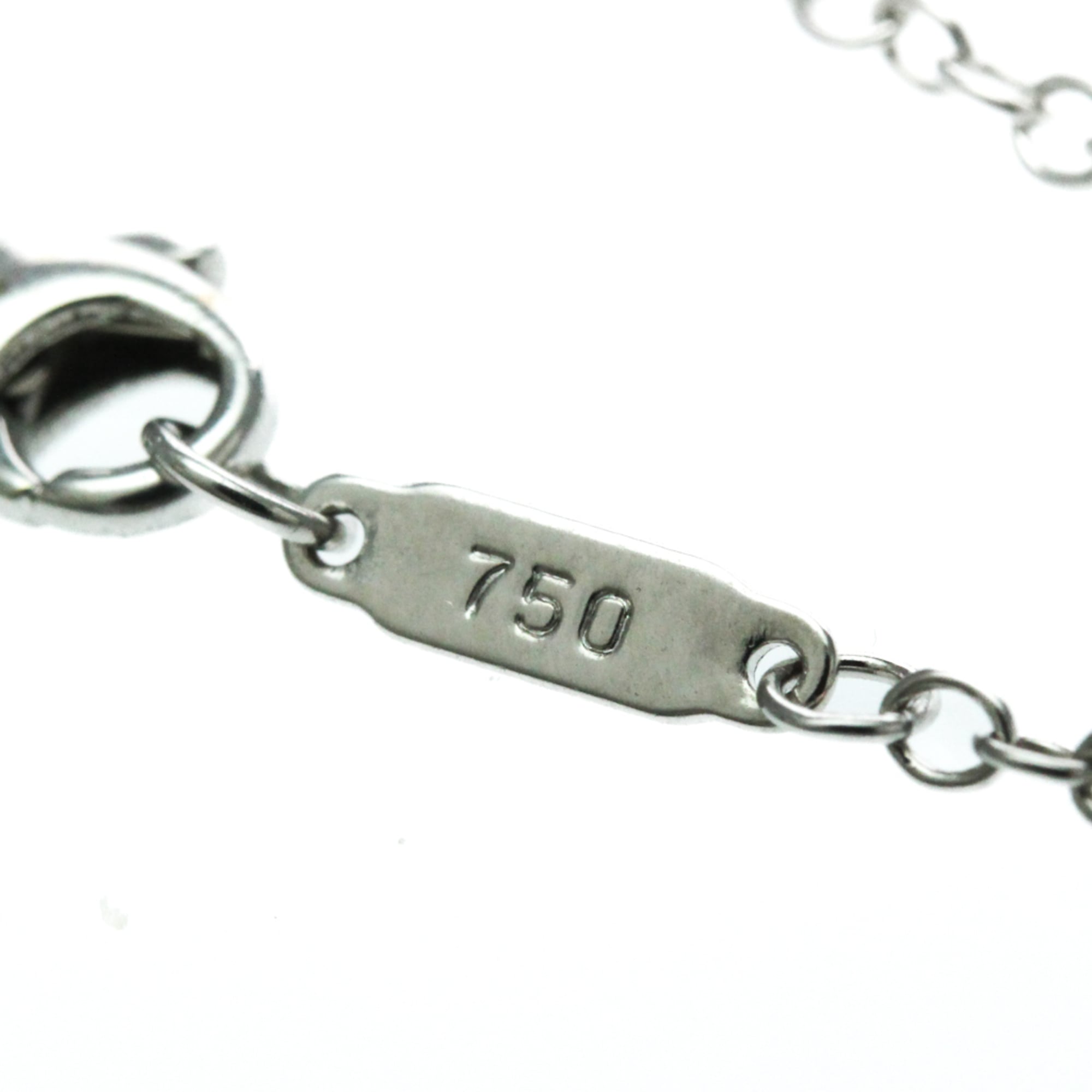 Tiffany Ribbon Diamond Bracelet White Gold (18K) Diamond Charm Bracelet Silver - Photo 8