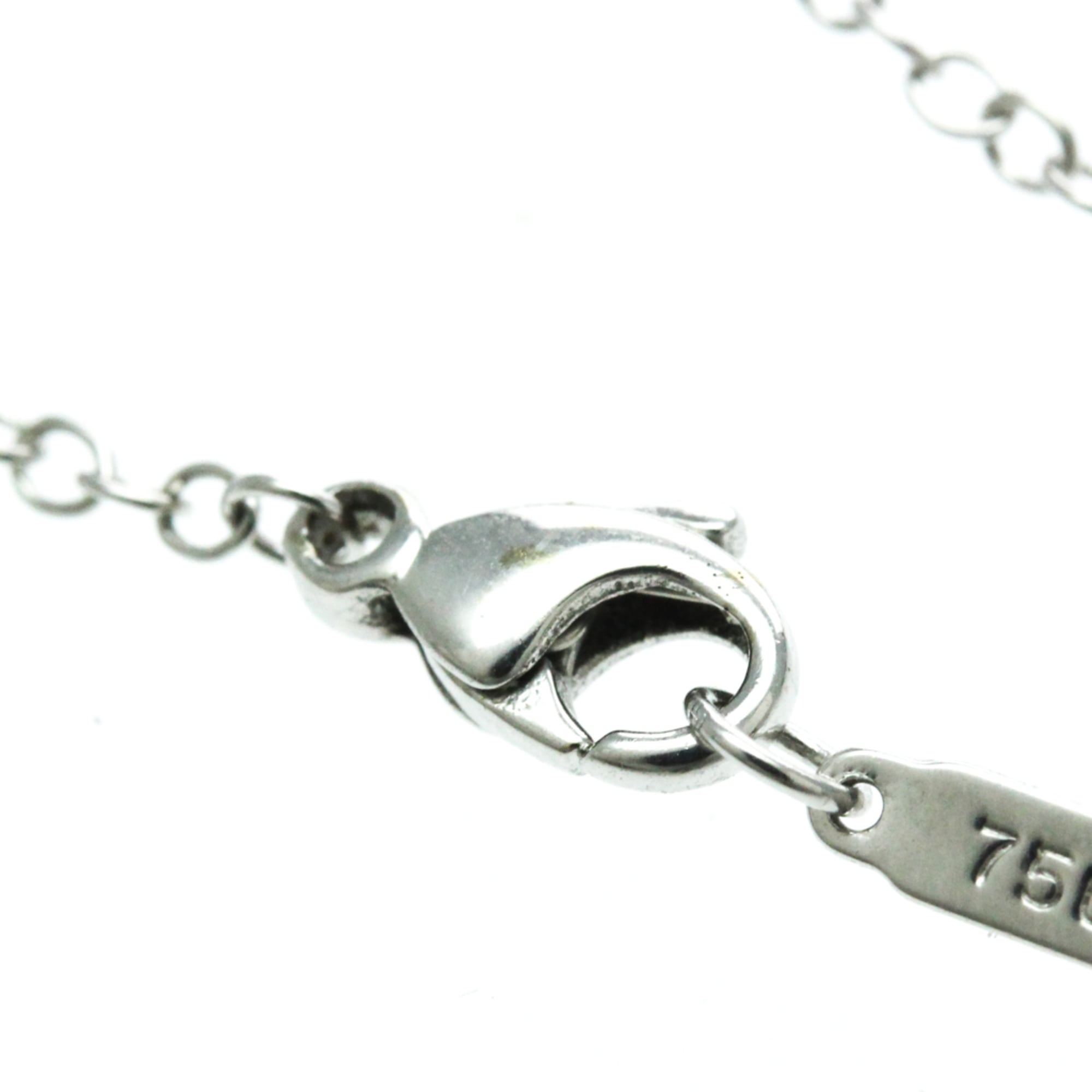 Tiffany Ribbon Diamond Bracelet White Gold (18K) Diamond Charm Bracelet Silver - Photo 9