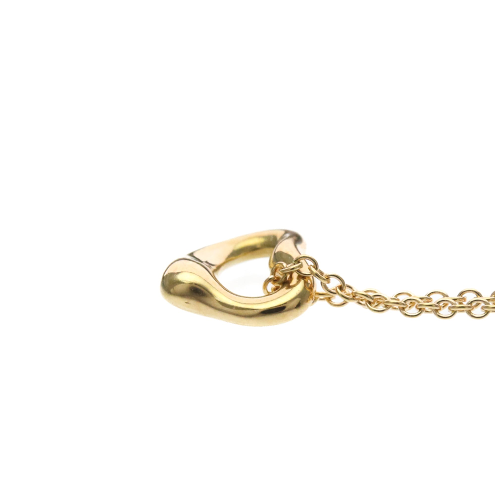 Tiffany Open Heart Extra Mini Necklace Pink Gold (18K) No Stone MenWomen Fashion Pendant Necklace (Pink Gold) - Photo 3