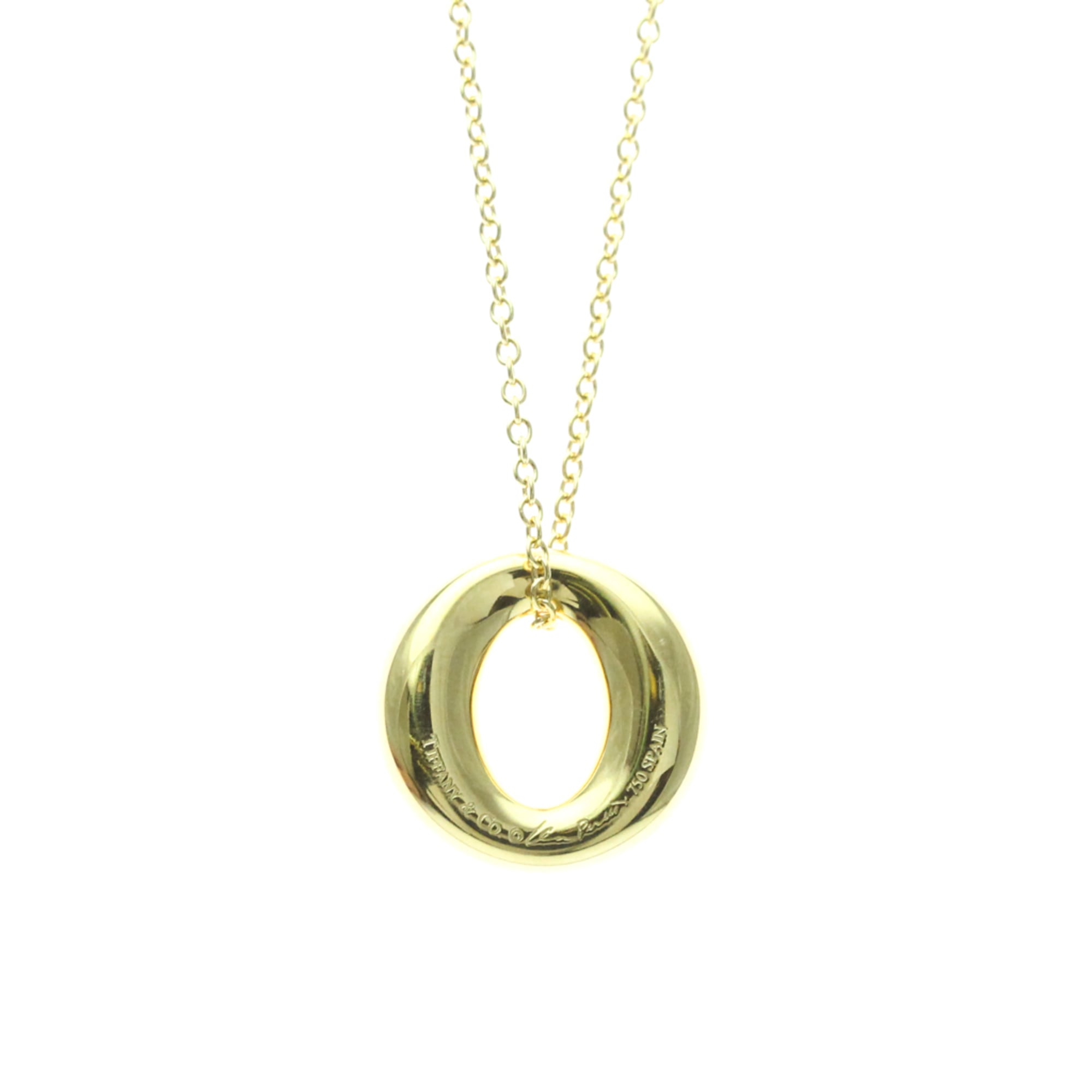 Tiffany Seviana Necklace Yellow Gold (18K) No Stone WomenMen Fashion Pendant Necklace (Gold) - Photo 2