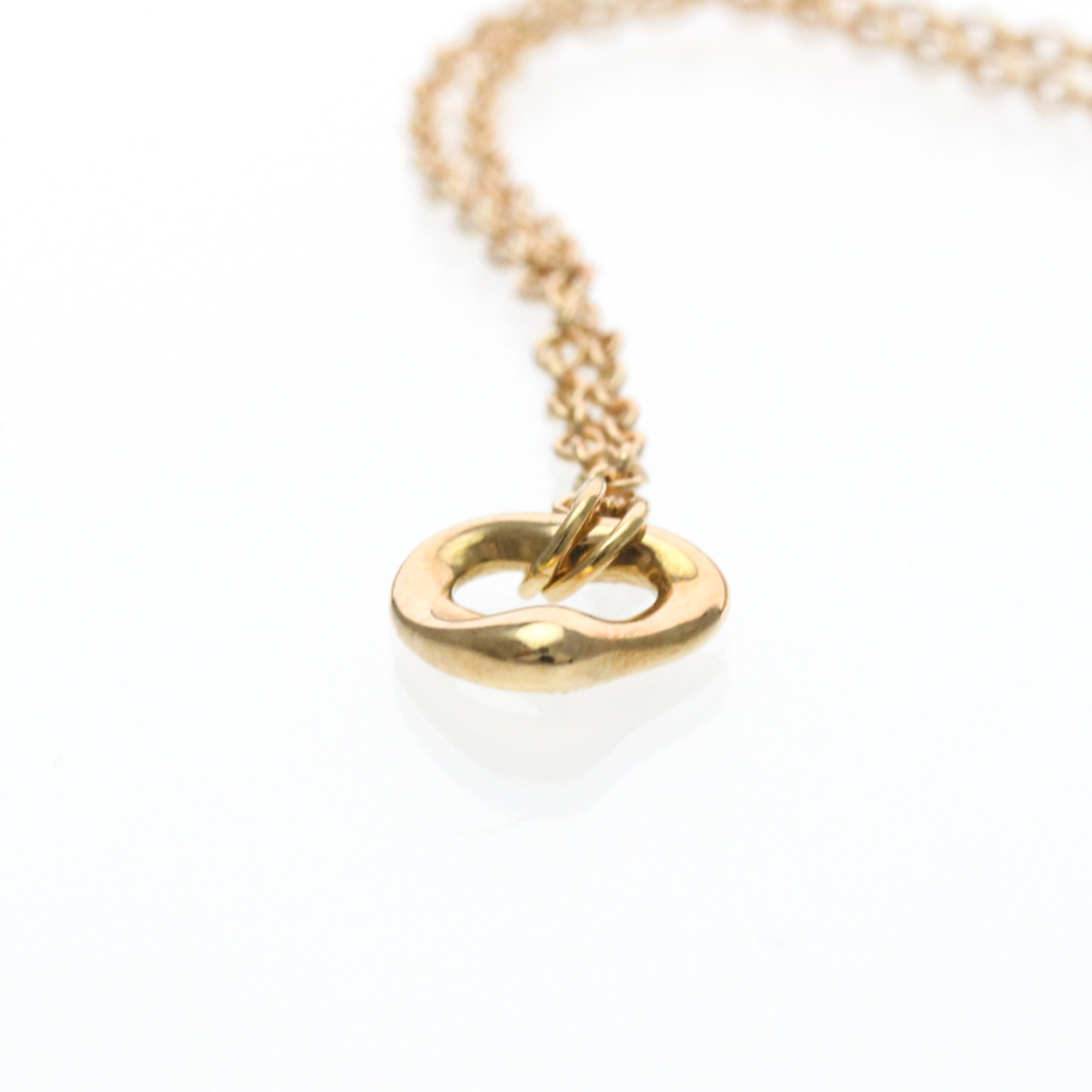 Tiffany By The Yard Open Heart Necklace Pink Gold (18K) Diamond MenWomen Fashion Pendant Necklace (Pink Gold) - Photo 4