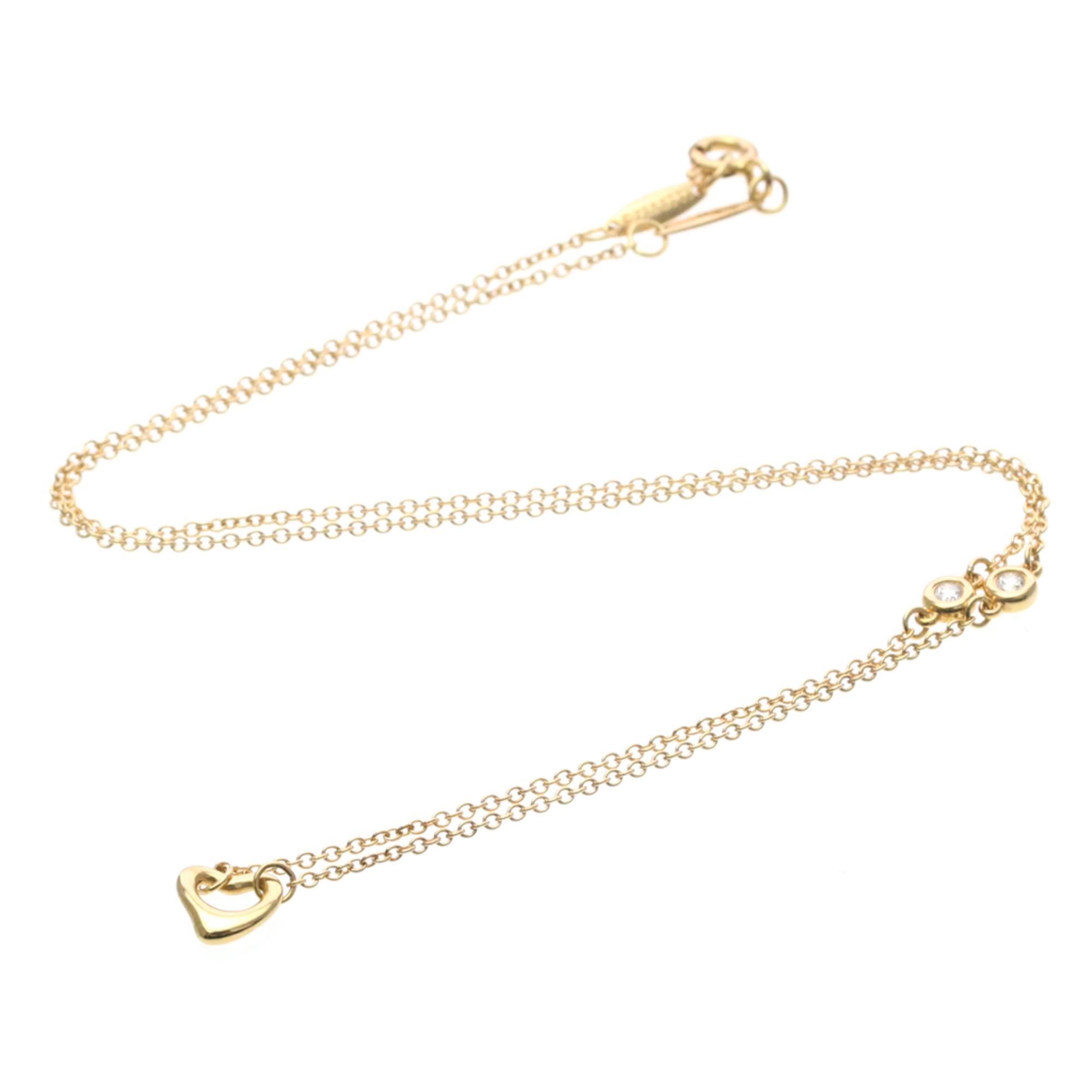 Tiffany By The Yard Open Heart Necklace Pink Gold (18K) Diamond MenWomen Fashion Pendant Necklace (Pink Gold) - Photo 15
