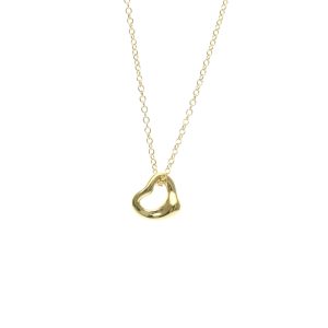 Tiffany Open Heart Yellow Gold (18K) No Stone MenWomen Fashion Pendant Necklace (Gold) - Photo 1