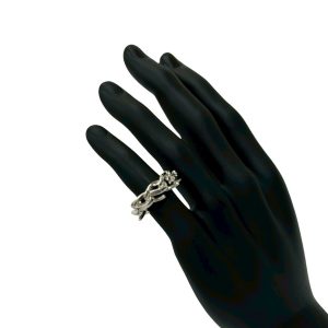 TIFFANY & Co. Tiffany Forge Link Ring 925 Sterling Silver Size K 21057 - Photo 1