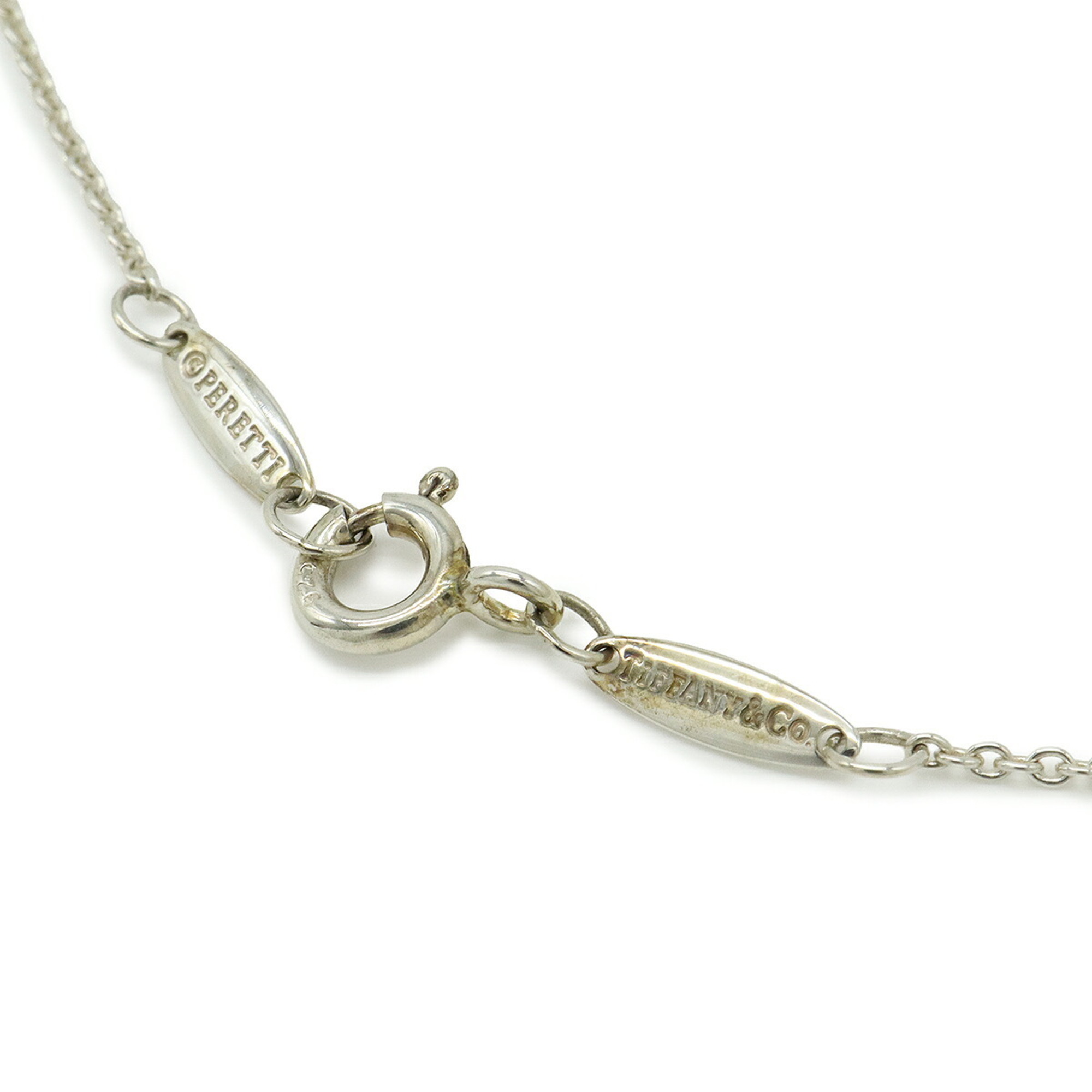 TIFFANY & Co. Tiffany Elsa Peretti Diamond By the Yard Heart Bracelet in Ag925 Silver 0.06ct - Photo 5