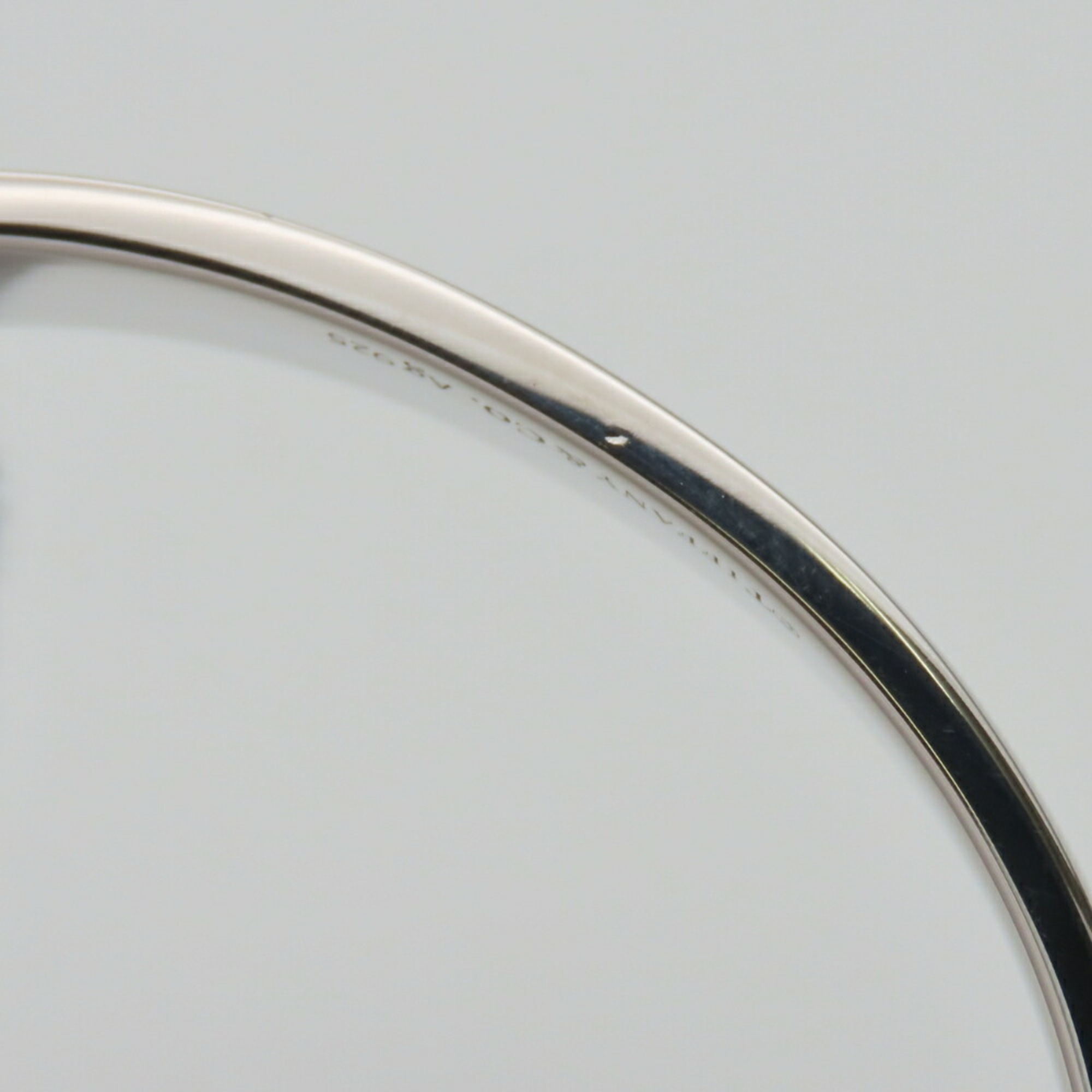 Tiffany & Co. Narrow Cuff Bracelet Return to Silver 925 with Diamonds Approximately 31.7g 2-Piece Set Silver Bangle Women’s - Photo 8
