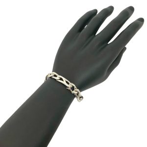 TIFFANY & Co. Tiffany Clip Shape Link Chain Silver 925 Bracelet Bangle 48600 - Photo 1