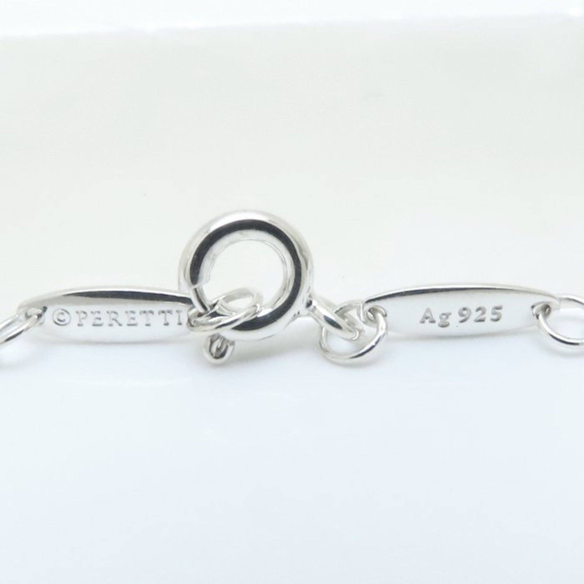 TIFFANY & Co. Tiffany By the Yard Heart Bracelet with 2 Diamonds Elsa Peretti SV925 Women’s 294513 - Photo 4