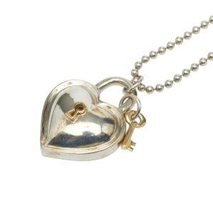 Tiffany Heart Lock Necklace in Silver and Gold (SV925) 18K Yellow (18KYG). Women’s. TIFFANY & Co. - Photo 1
