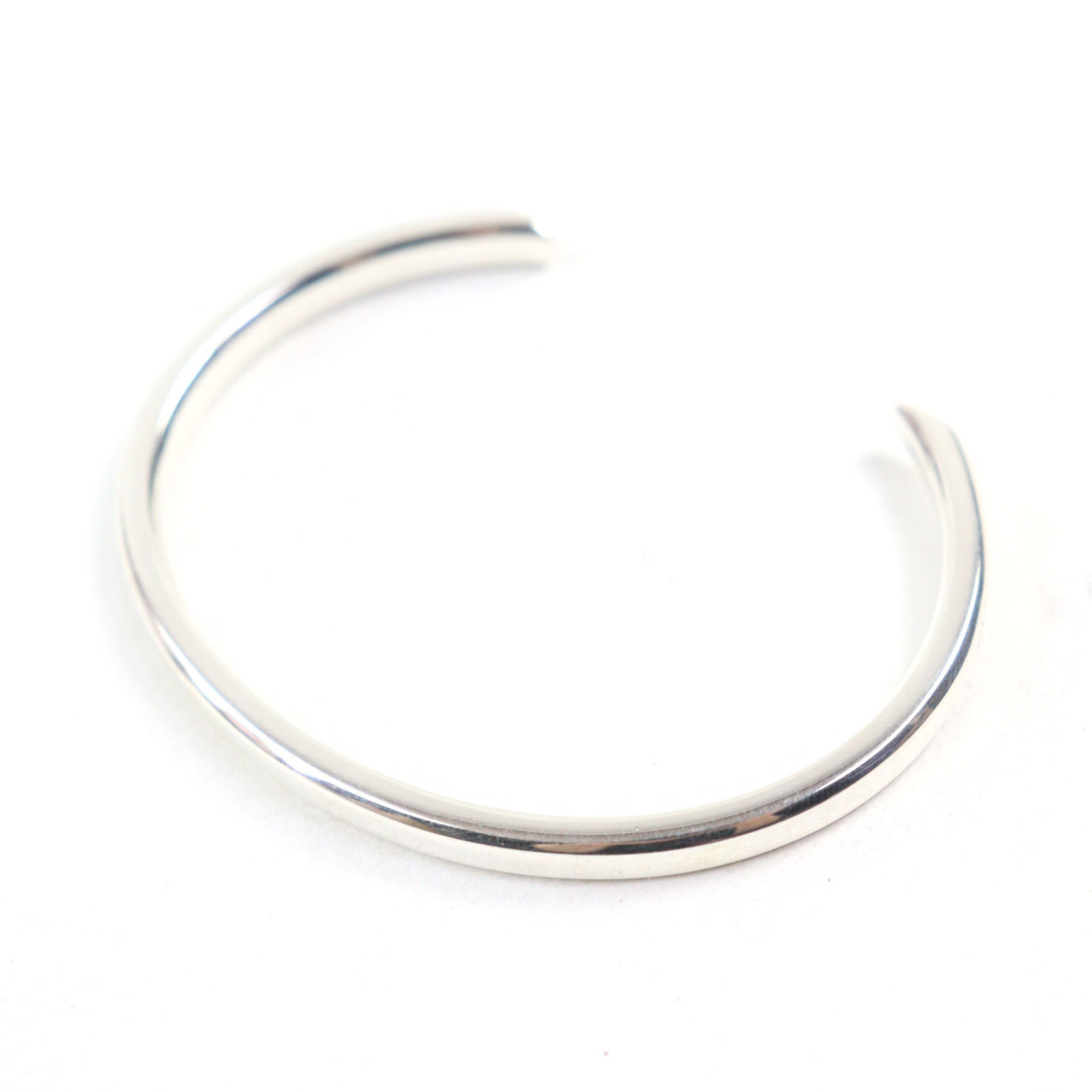TIFFANY & Co. Tiffany Makers Narrow AG925 Silver Bangle with Logo Engraving Weight 16.06g Recommended for Men - Photo 1