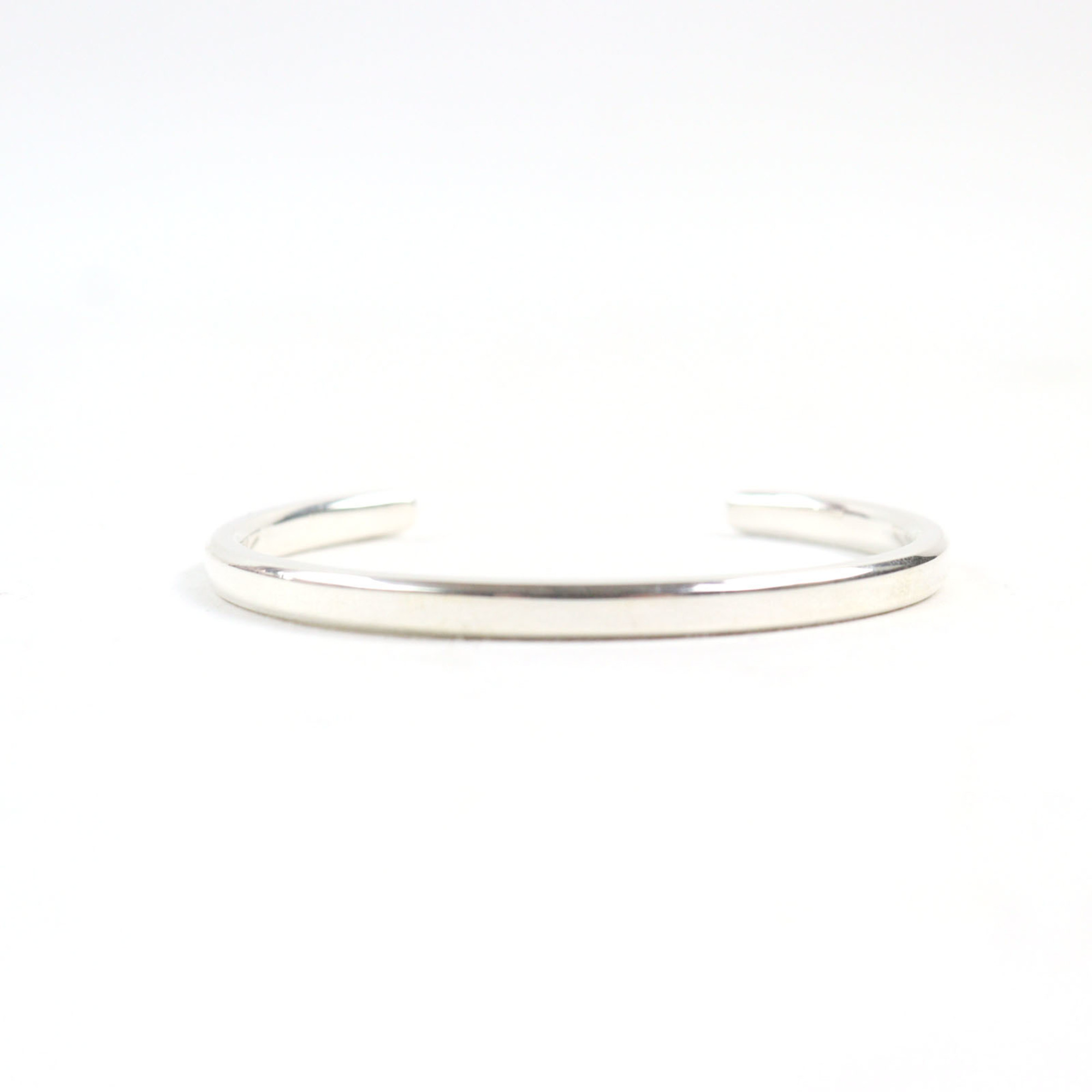 TIFFANY & Co. Tiffany Makers Narrow AG925 Silver Bangle with Logo Engraving Weight 16.06g Recommended for Men - Photo 2