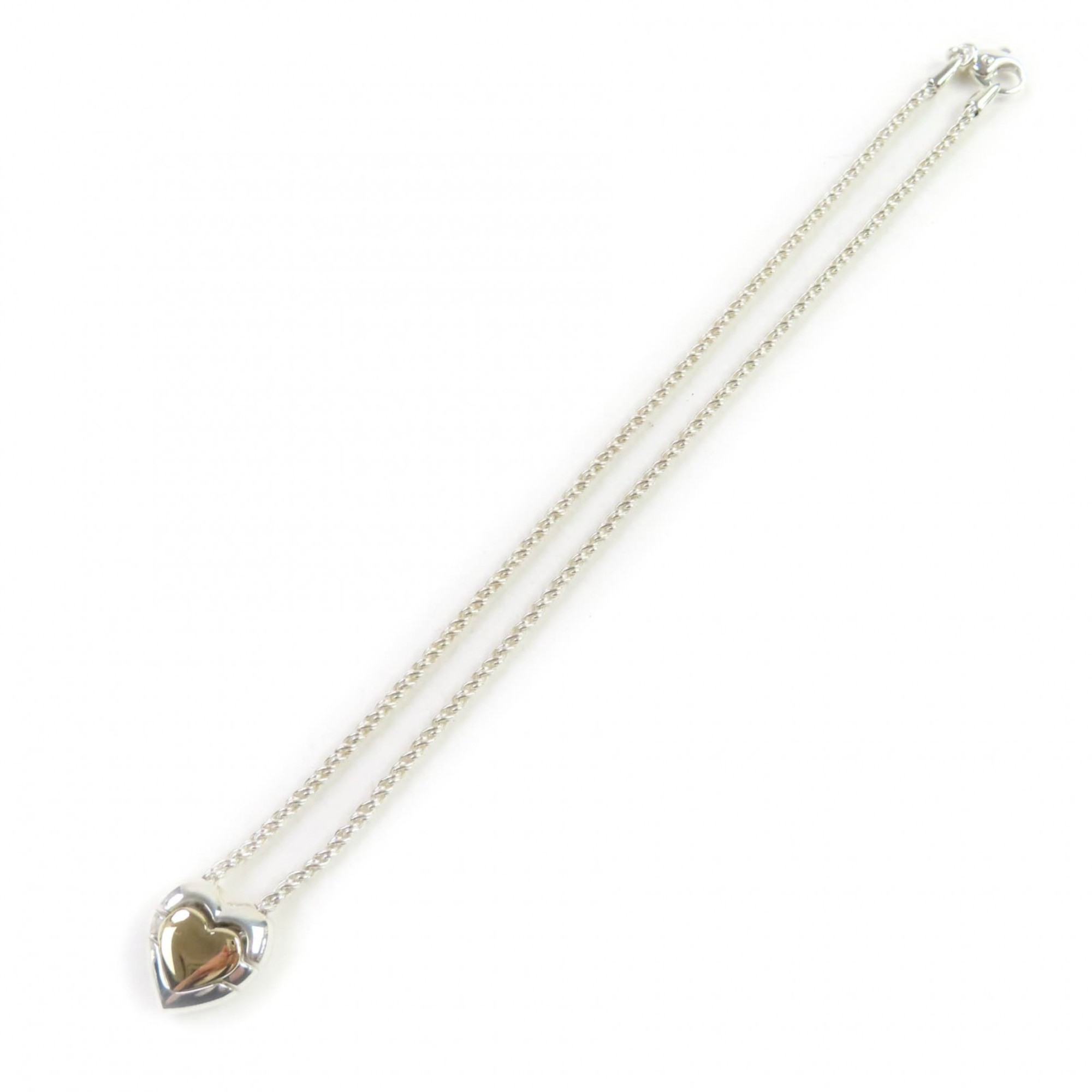 TIFFANY & Co. 925 750 Heart Puzzle Necklace Pendant in Silver and Gold Includes Box Dust Bag Weight 22.9g Women’s - Photo 5