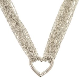 Tiffany & Co. Open Heart Toggle Necklace in Sterling Silver (0269) - Photo 1
