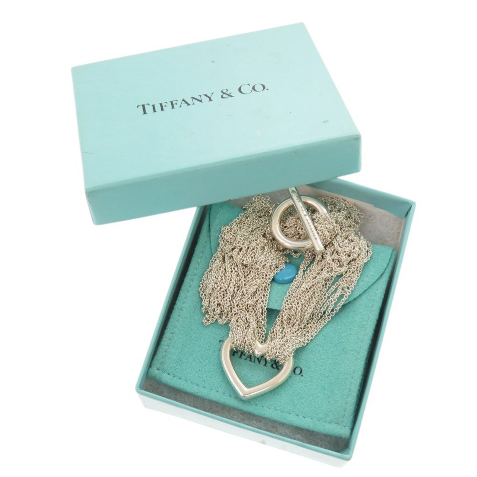 Tiffany & Co. Open Heart Toggle Necklace in Sterling Silver (0269) - Photo 2