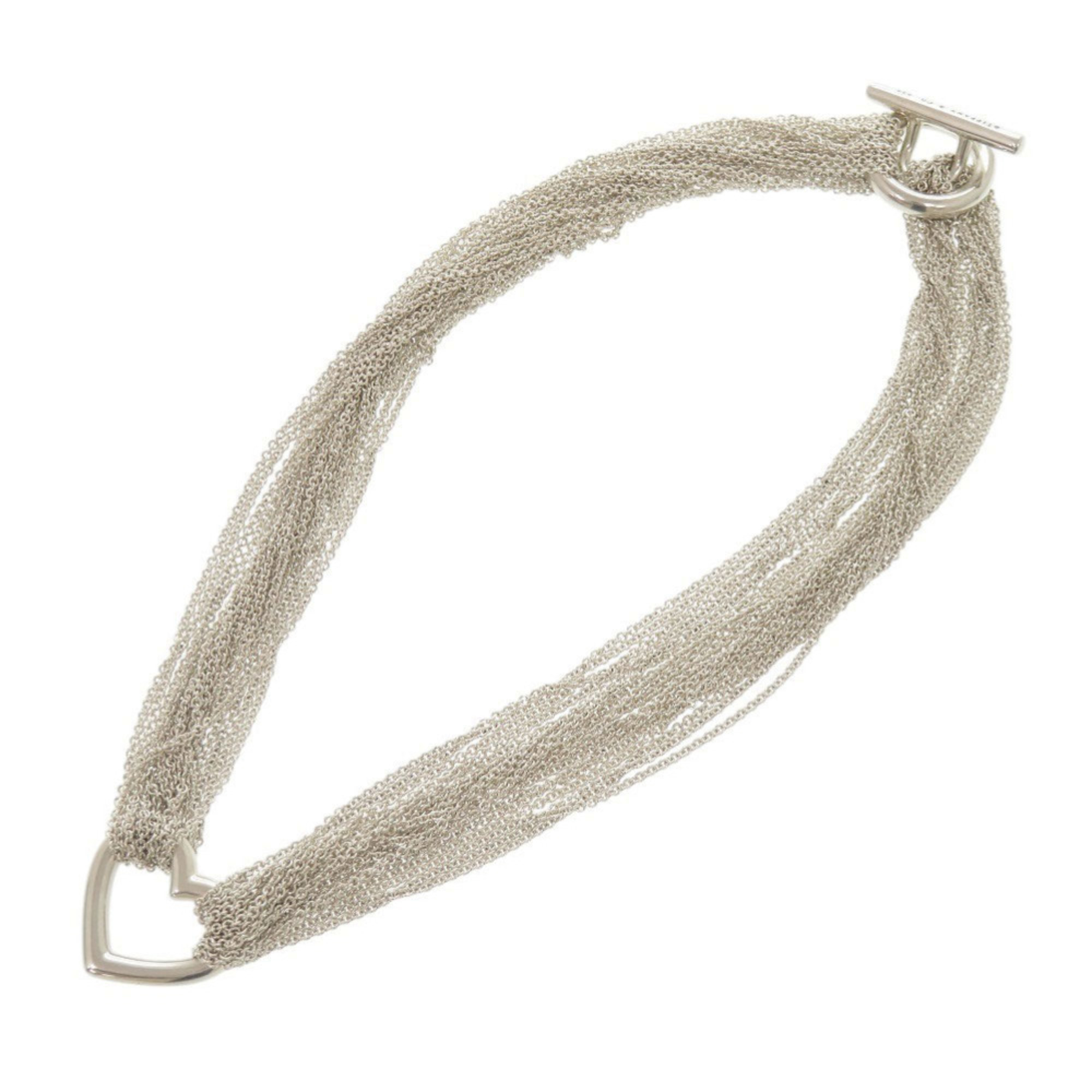 Tiffany & Co. Open Heart Toggle Necklace in Sterling Silver (0269) - Photo 3