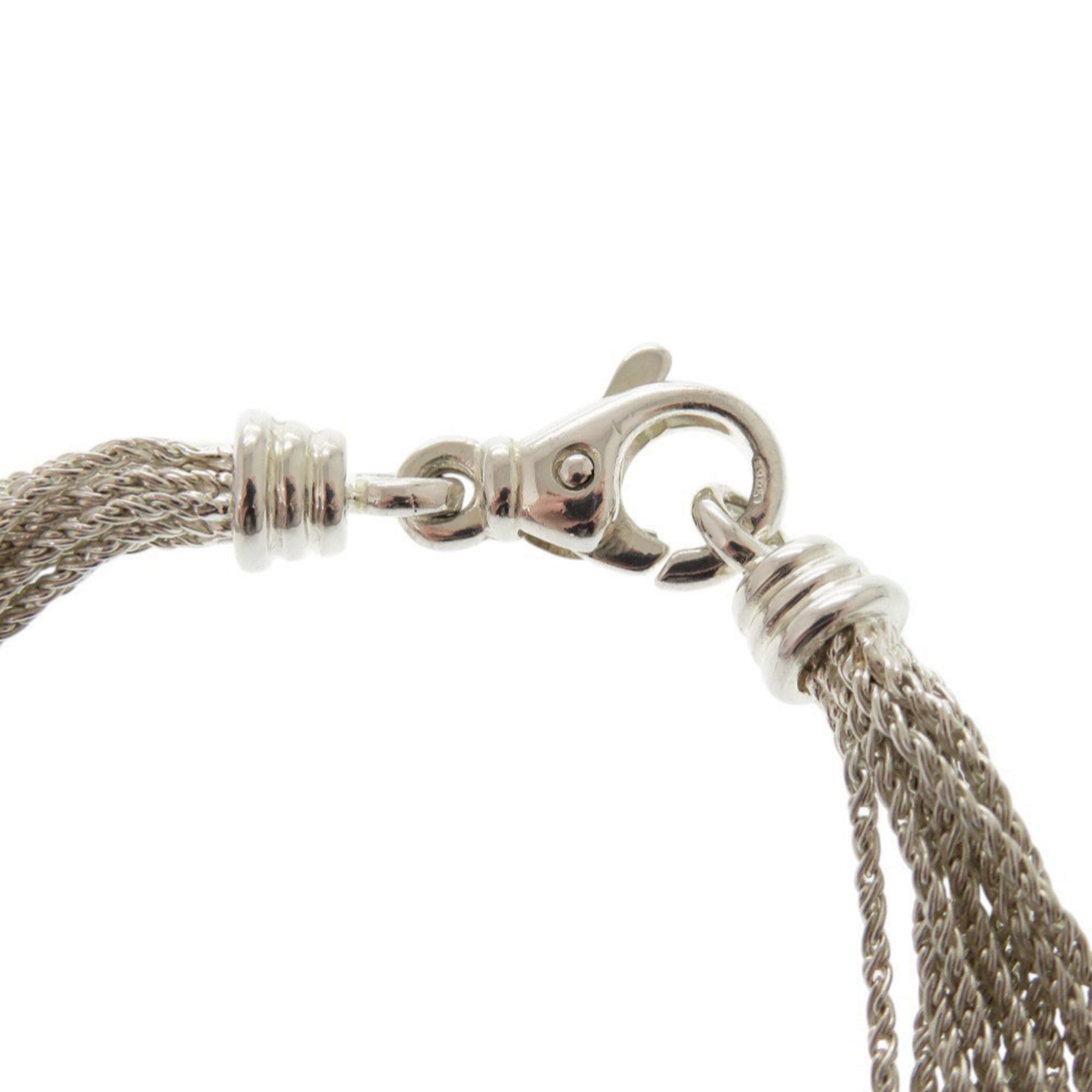 Tiffany & Co. Vintage Multi-Strand 925 Sterling Silver Necklace with Lapis Lazuli 18K Yellow Gold 0535 - Photo 5