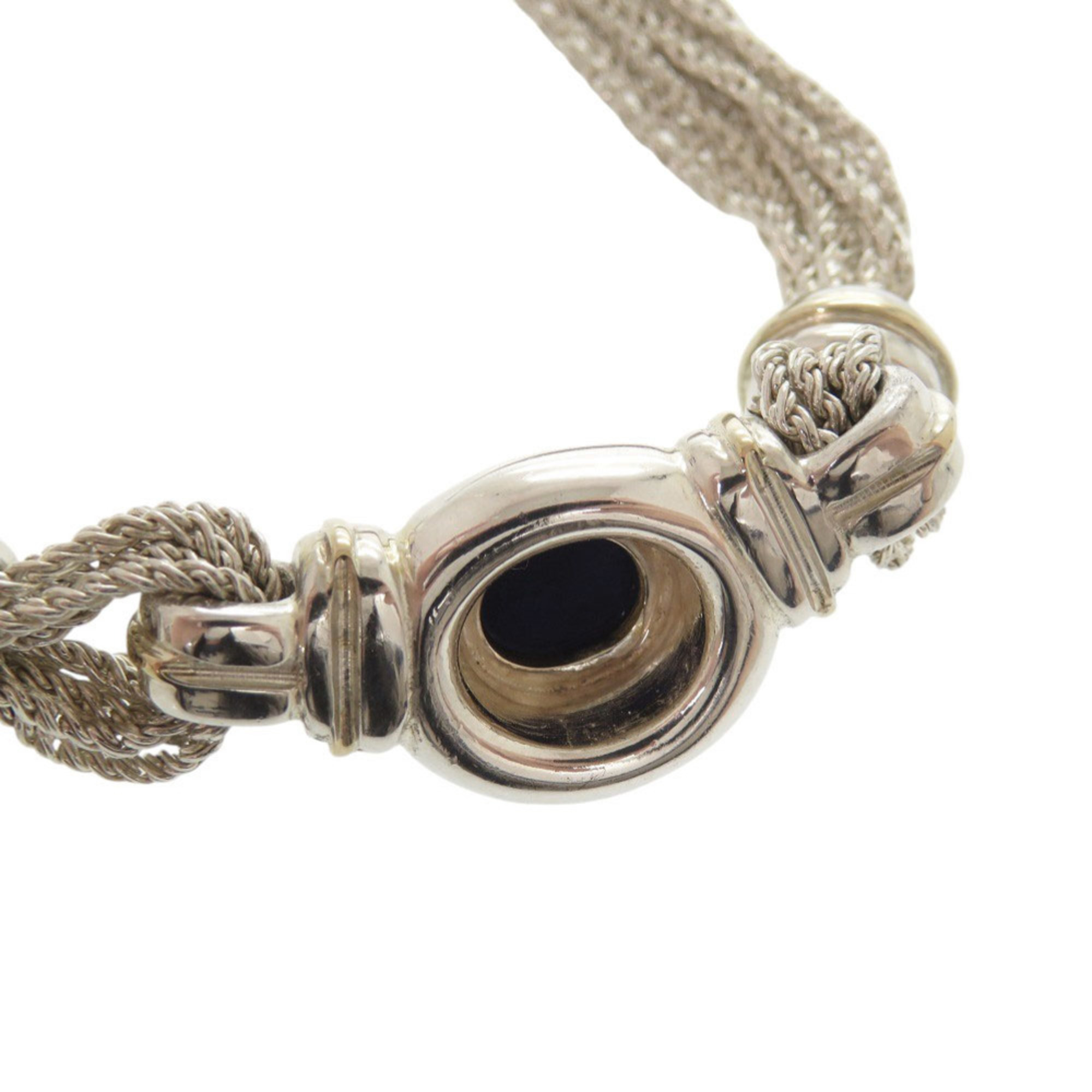 Tiffany & Co. Vintage Multi-Strand 925 Sterling Silver Necklace with Lapis Lazuli 18K Yellow Gold 0535 - Photo 7