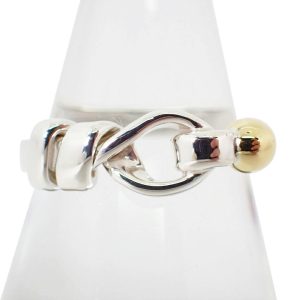 TIFFANY 925 750 Love Knot Combination Ring Size M 1/2 - Photo 1