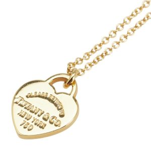 Tiffany & Co. Return to Mini Heart Tag Pendant Necklace in 18KYG Yellow Gold for Women. TIFFANY - Photo 1