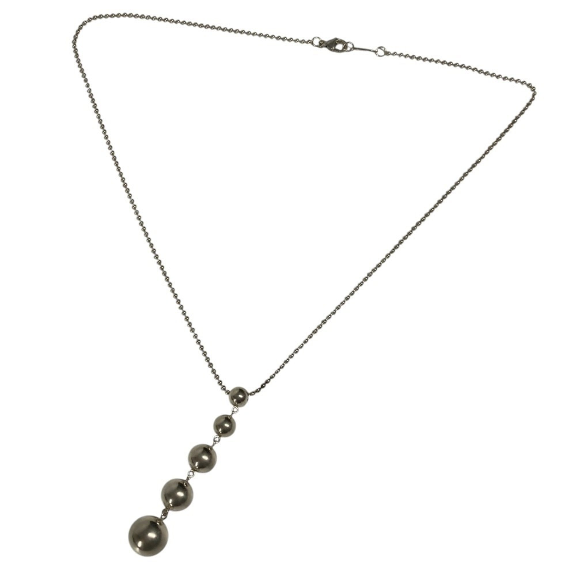TIFFANY & Co. Tiffany Hardware Ball 5-Ball Necklace in SV925 Silver for Women - Photo 4
