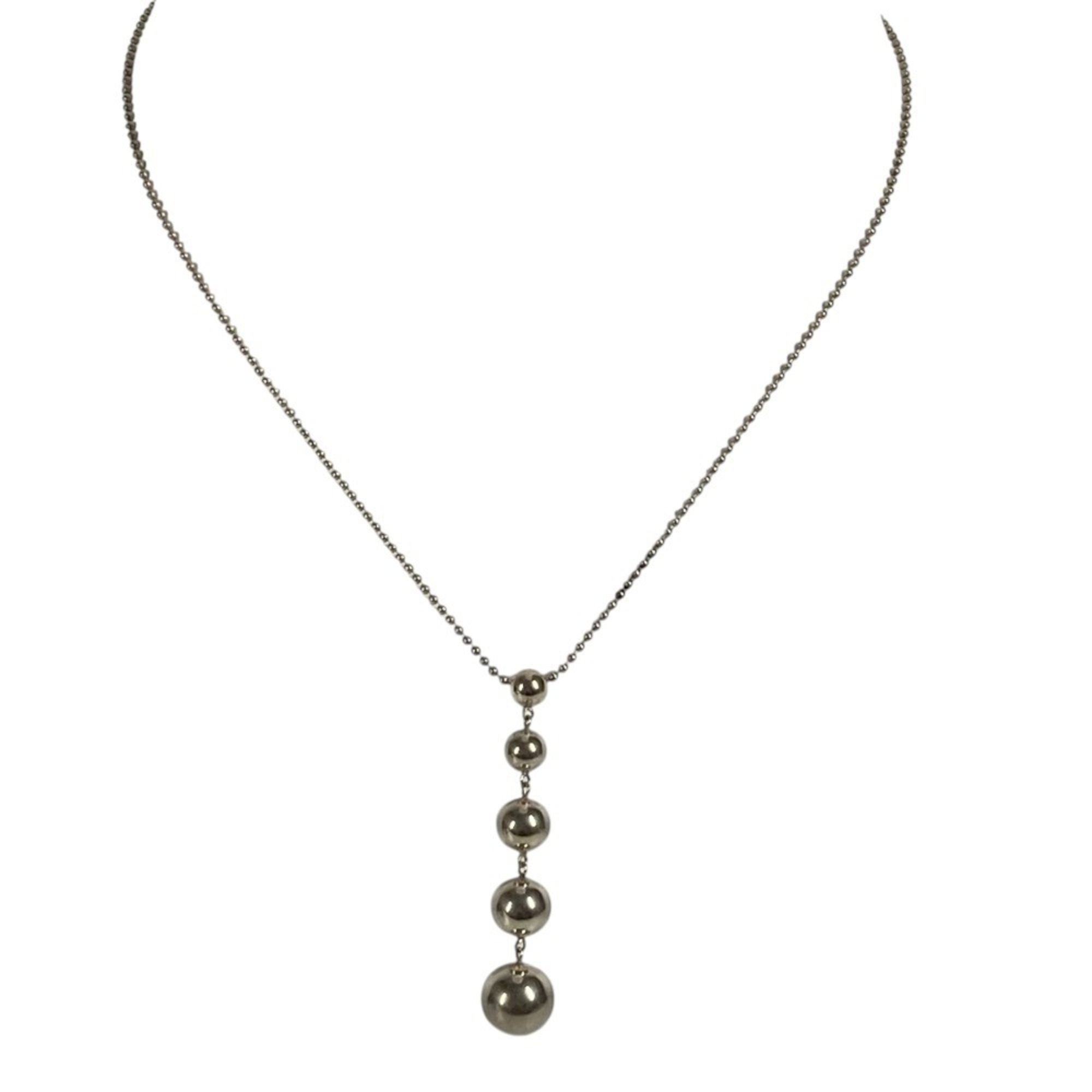 TIFFANY & Co. Tiffany Hardware Ball 5-Ball Necklace in SV925 Silver for Women - Photo 8