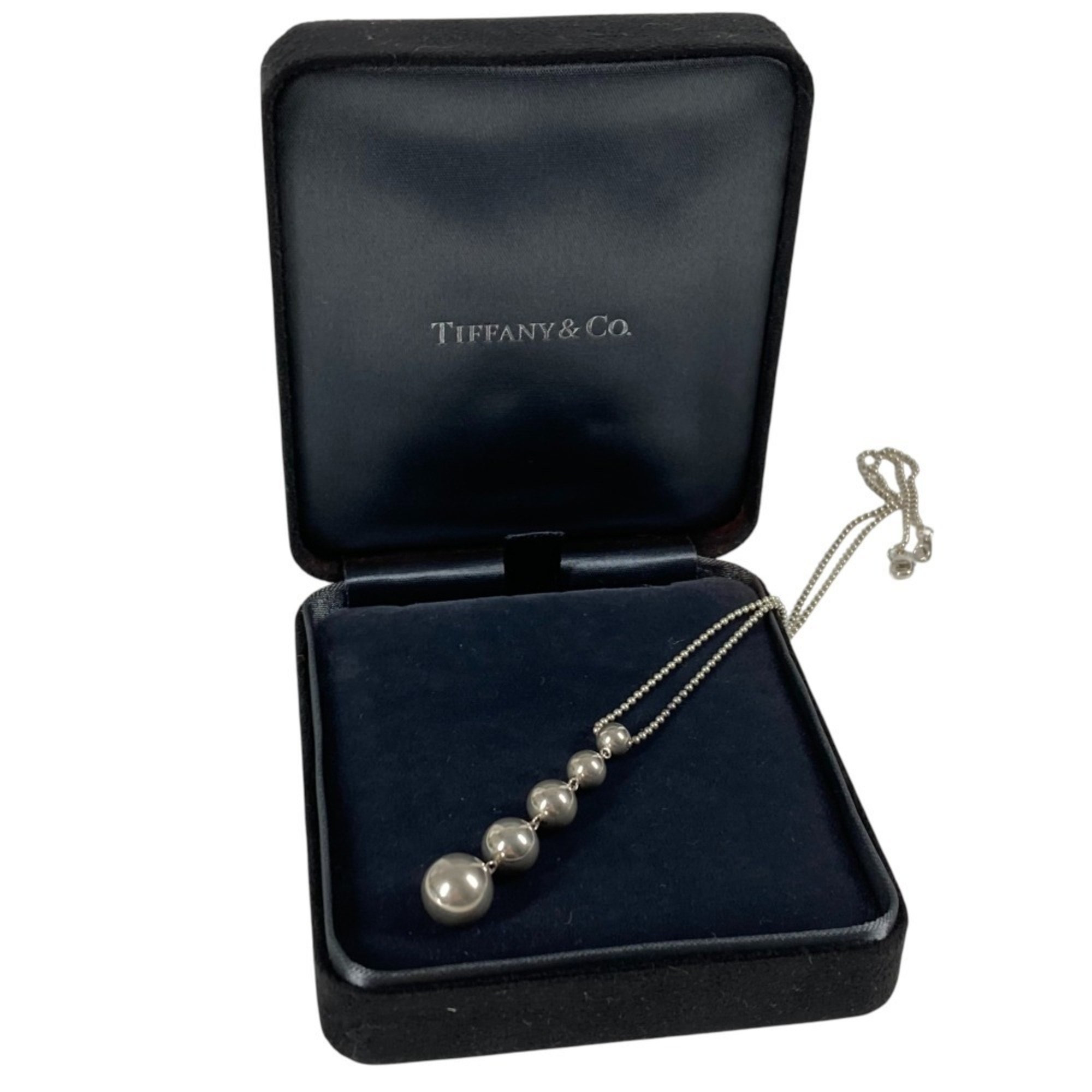 TIFFANY & Co. Tiffany Hardware Ball 5-Ball Necklace in SV925 Silver for Women - Photo 12