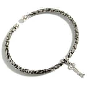 Tiffany Women’s Bangle Bracelet Key Silver 925 - Photo 1