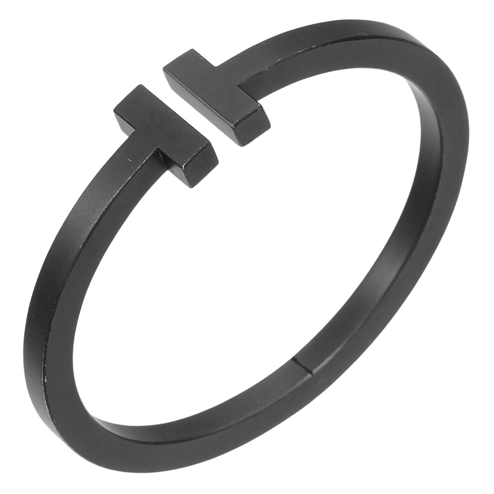 Tiffany & Co. T-Square Bracelet approximately 17.5cm wrist circumference stainless steel 20.68g - Photo 1