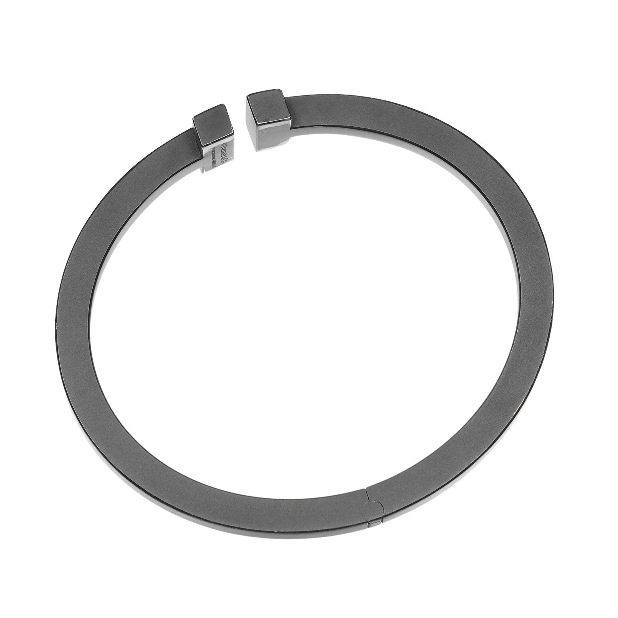 Tiffany & Co. T-Square Bracelet approximately 17.5cm wrist circumference stainless steel 20.68g - Photo 2
