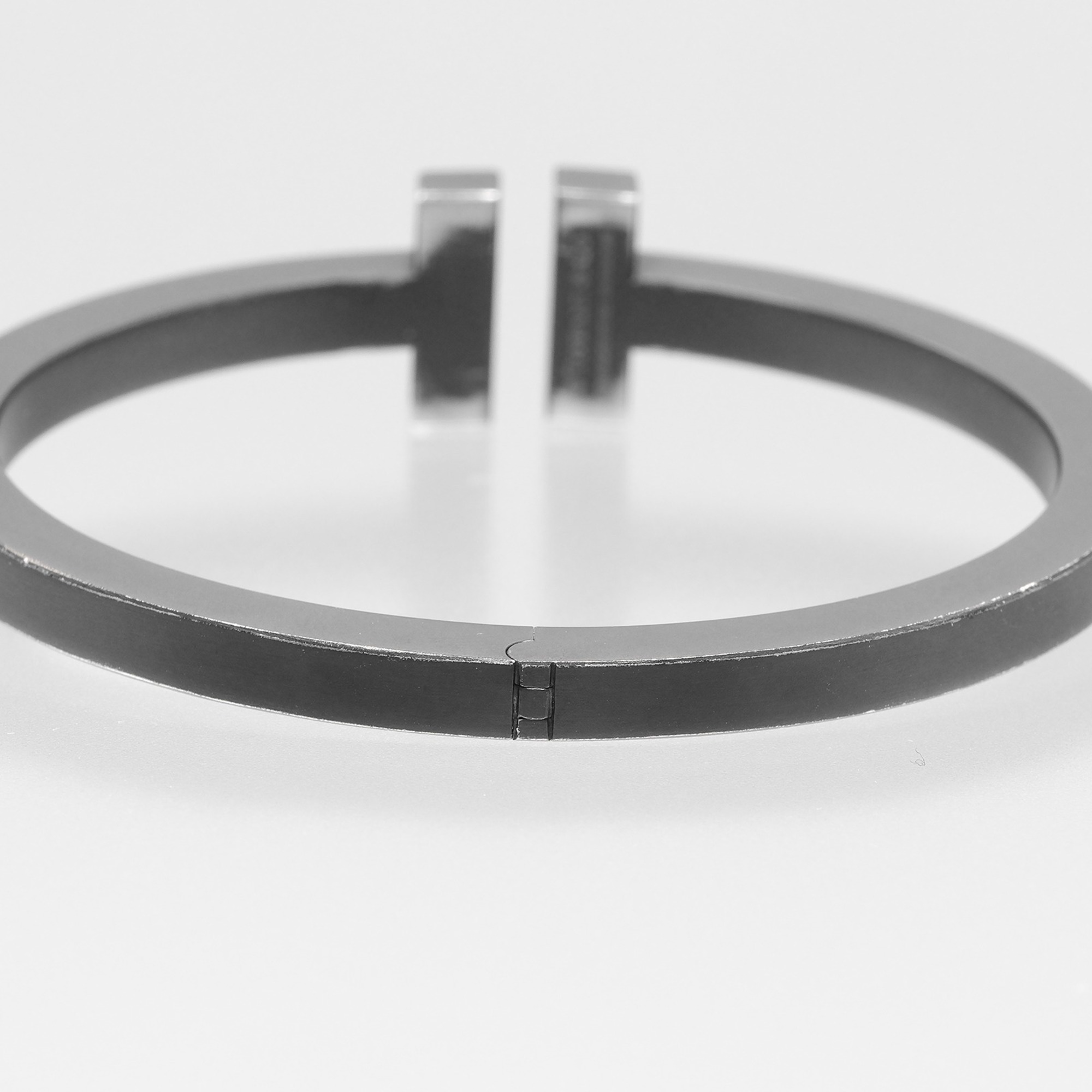 Tiffany & Co. T-Square Bracelet approximately 17.5cm wrist circumference stainless steel 20.68g - Photo 5