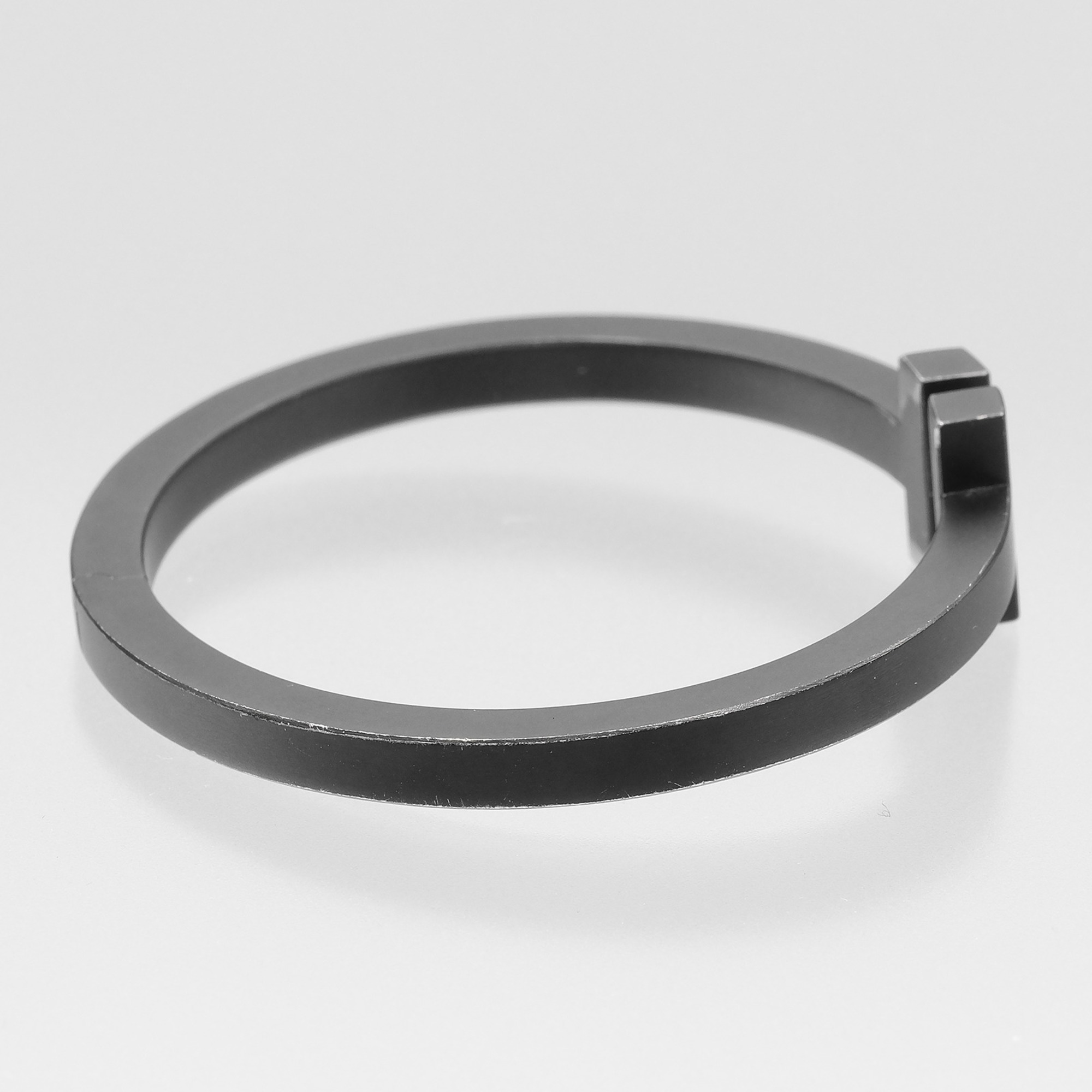 Tiffany & Co. T-Square Bracelet approximately 17.5cm wrist circumference stainless steel 20.68g - Photo 7