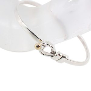 TIFFANY 925 750 Hook & Eye Bangle - Photo 1